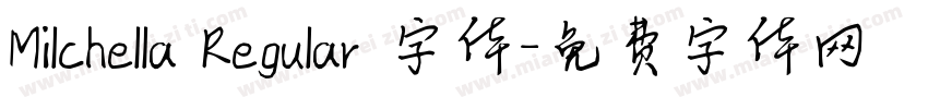 Milchella Regular 字体字体转换